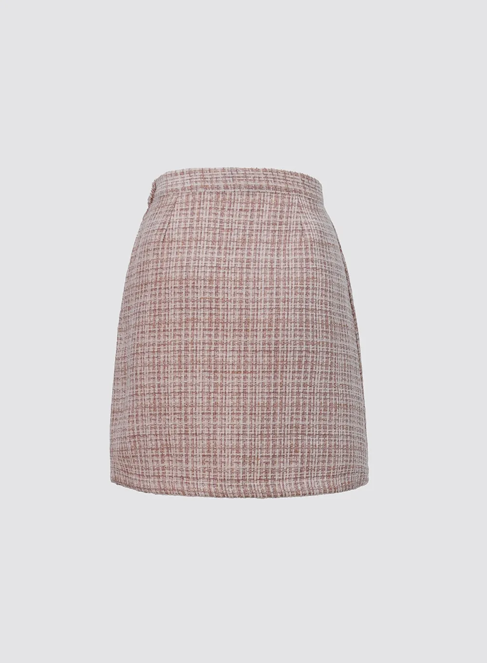 A-Line Tweed Mini Skirt IO312