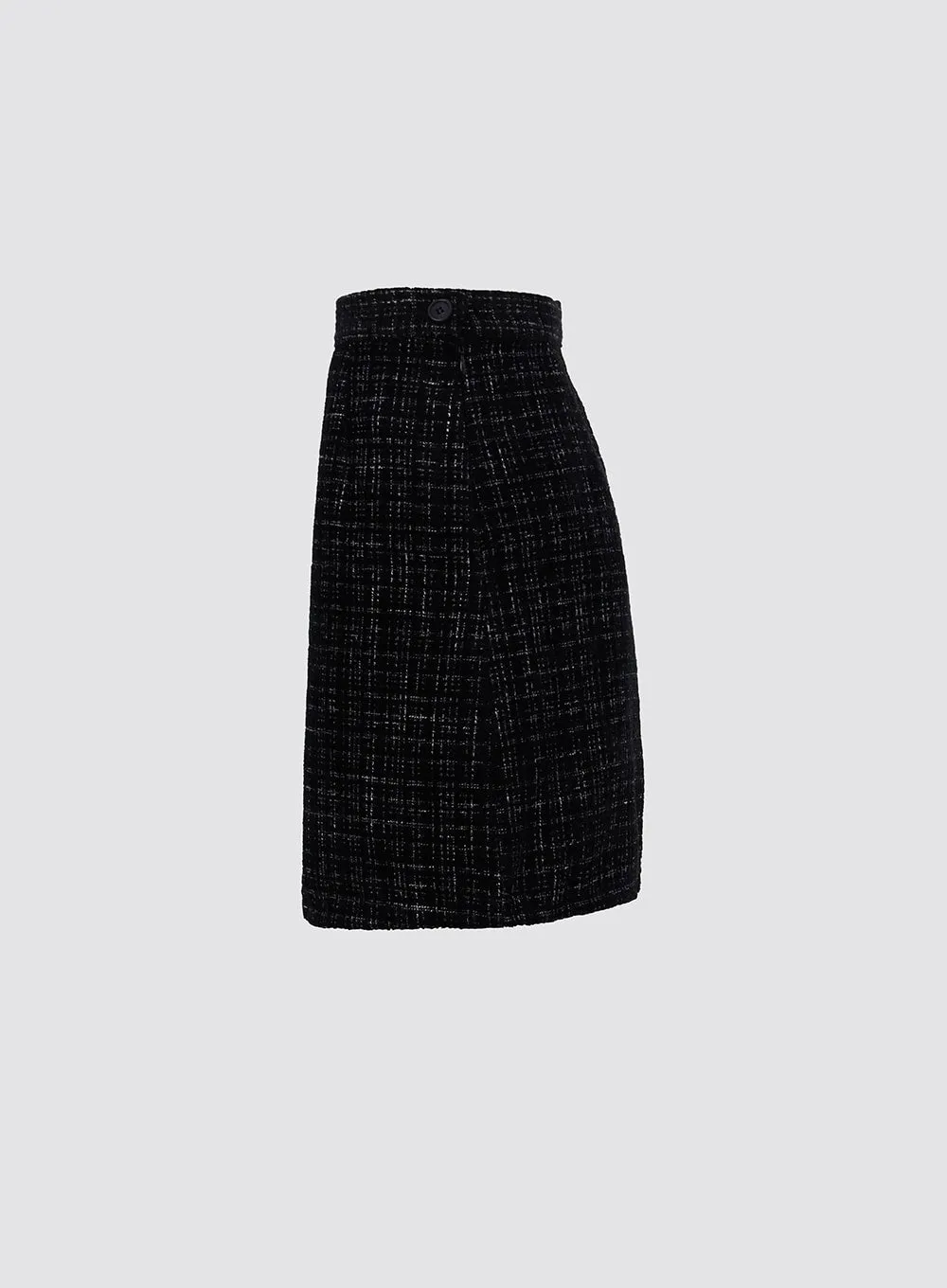 A-Line Tweed Mini Skirt IO312