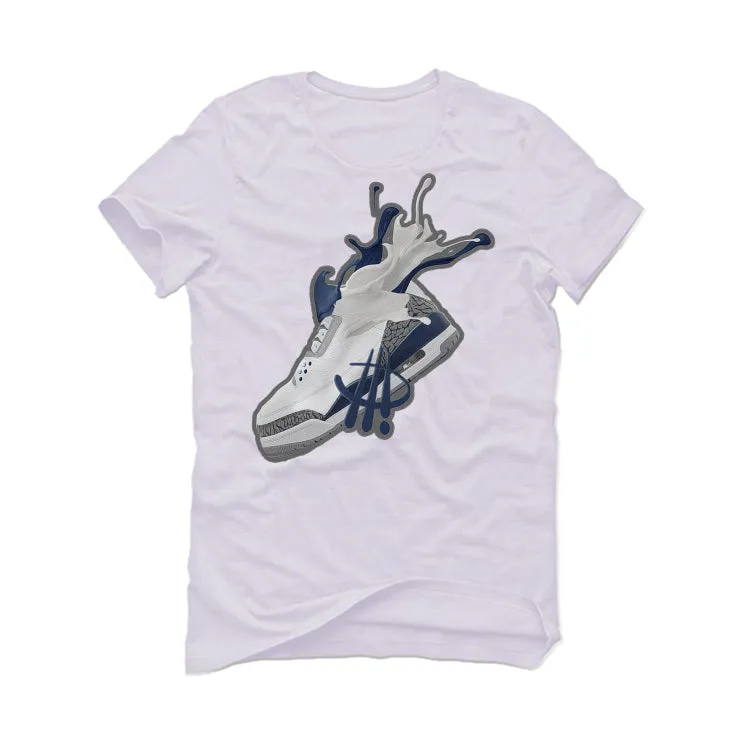 AIR JORDAN 3 “WHITE NAVY”| ILLCURRENCY White T-Shirt (SPLASH 3)