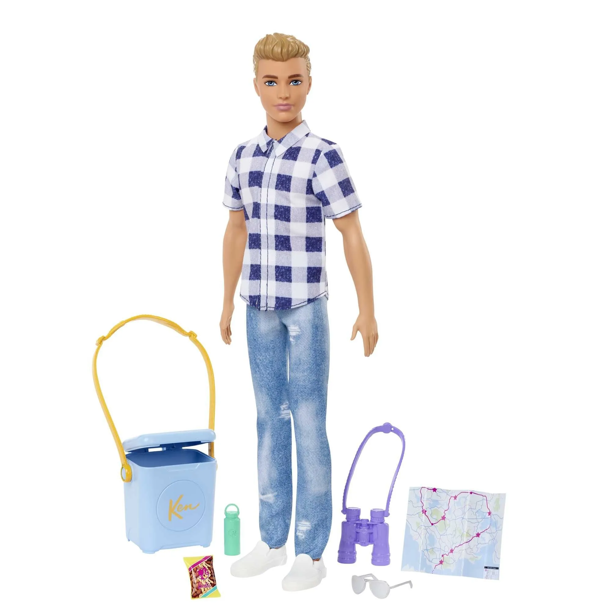 Barbie It Takes Two Ken Camping Doll In Plaid Shirt