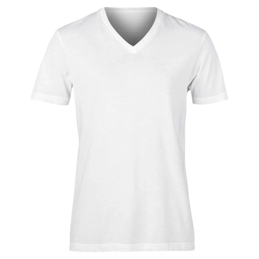 Basic Tee Shirt White Casual Unisex, Cotton, Short Sleeve