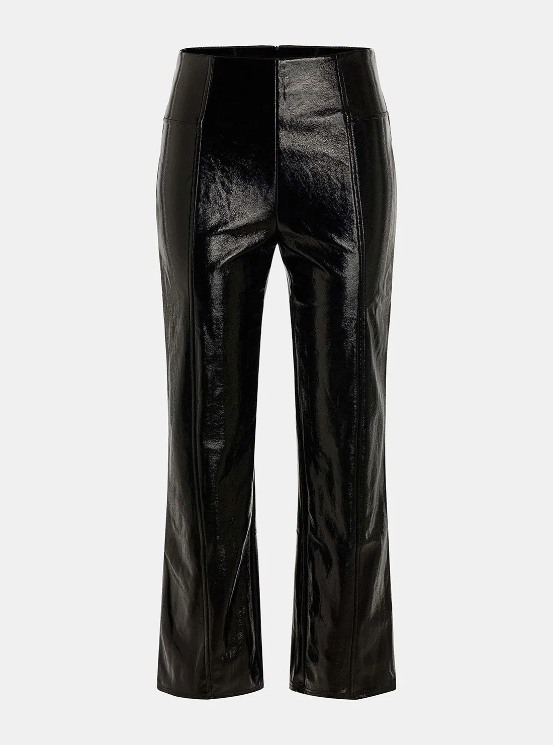 Black Monica Faux Leather Pants