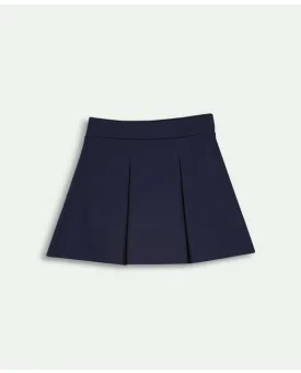 Brooks Brothers Girls Cotton Pleated Skirt Navy