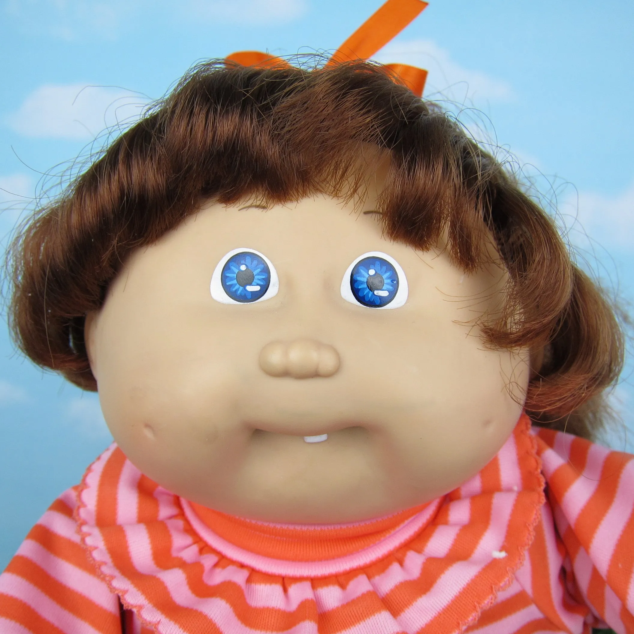 Cabbage Patch Kids Cornsilk Doll - Girl, Red or Brown Hair, Blue Eyes, Dimples, Tooth