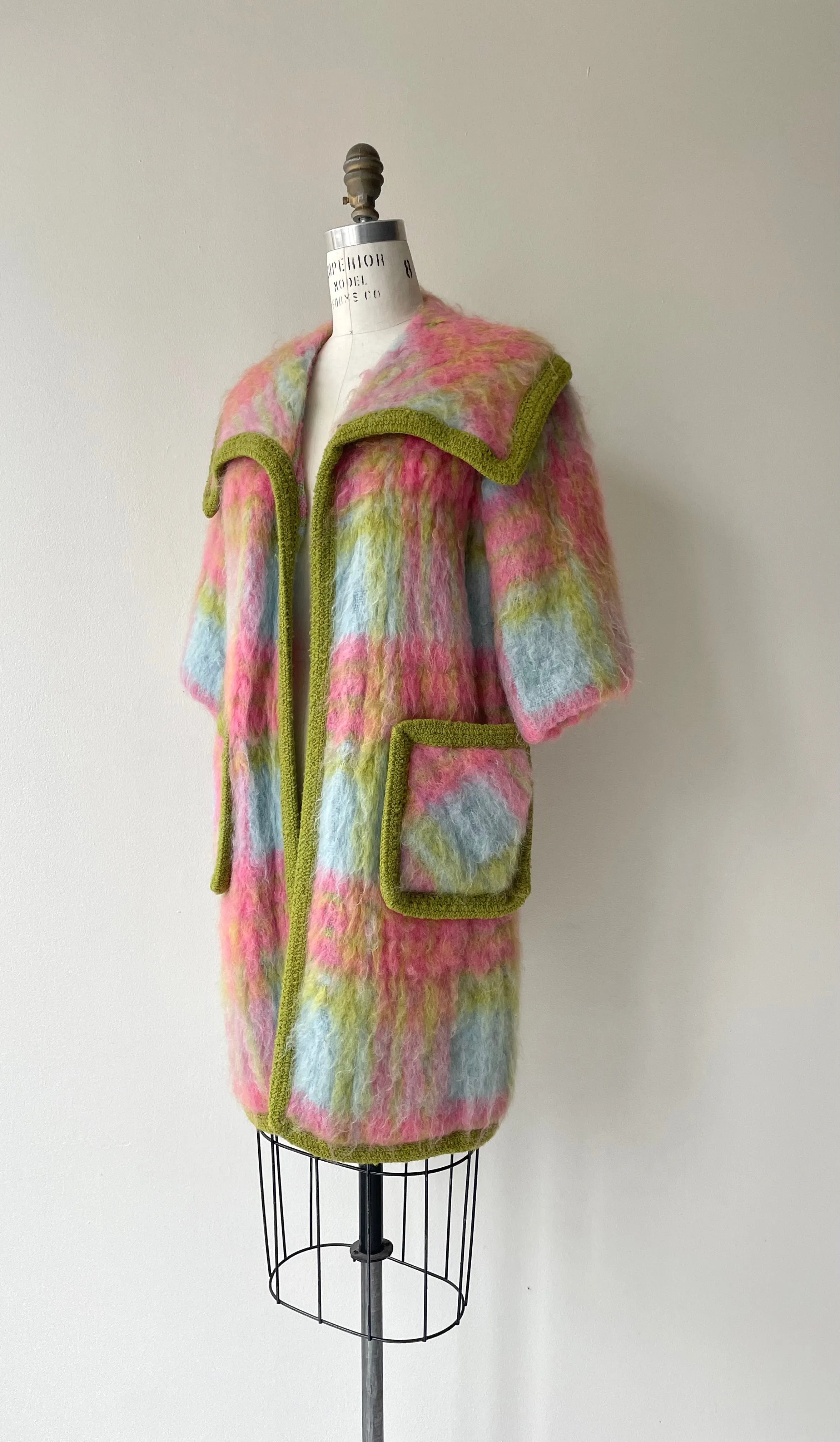 Candyfloss Mohair Coat | 1960s