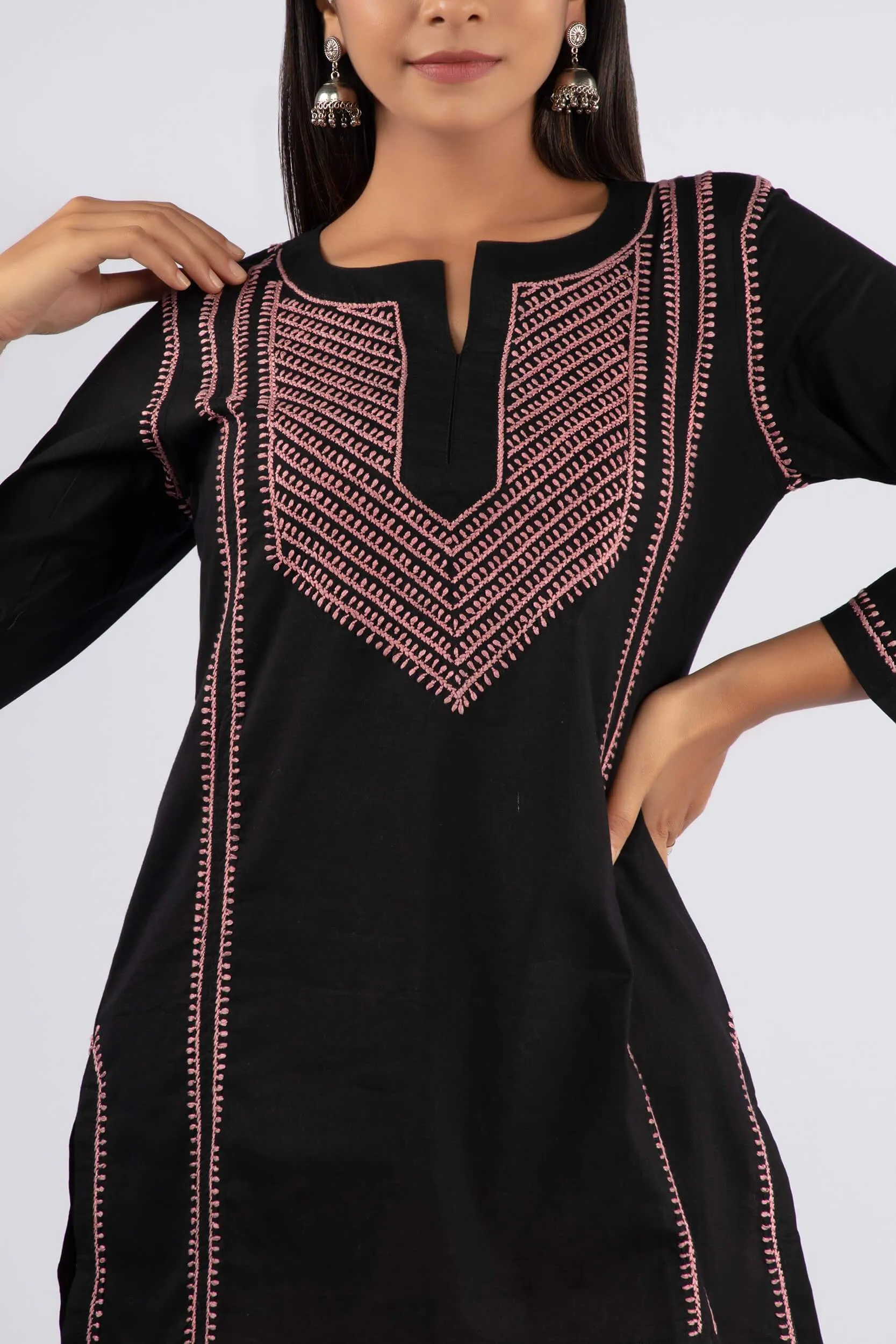 Chikankari Cotton Top | Ray-Ethnic