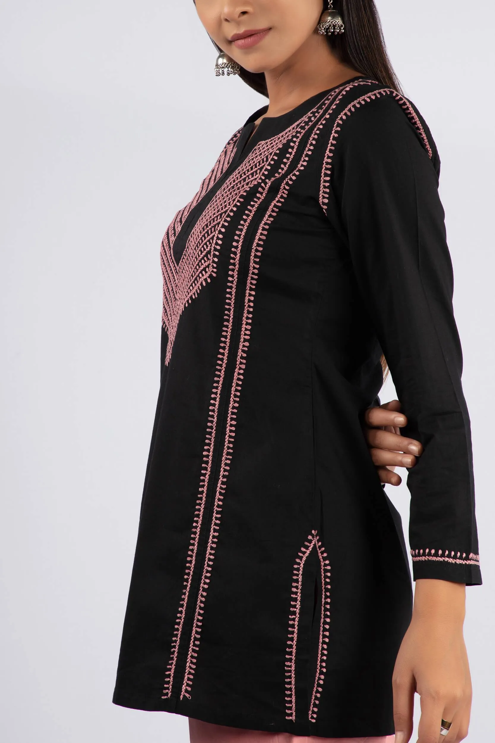 Chikankari Cotton Top | Ray-Ethnic