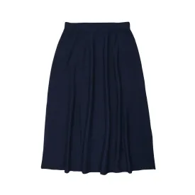 Coco Blanc Navy Knit A-Line Skirt