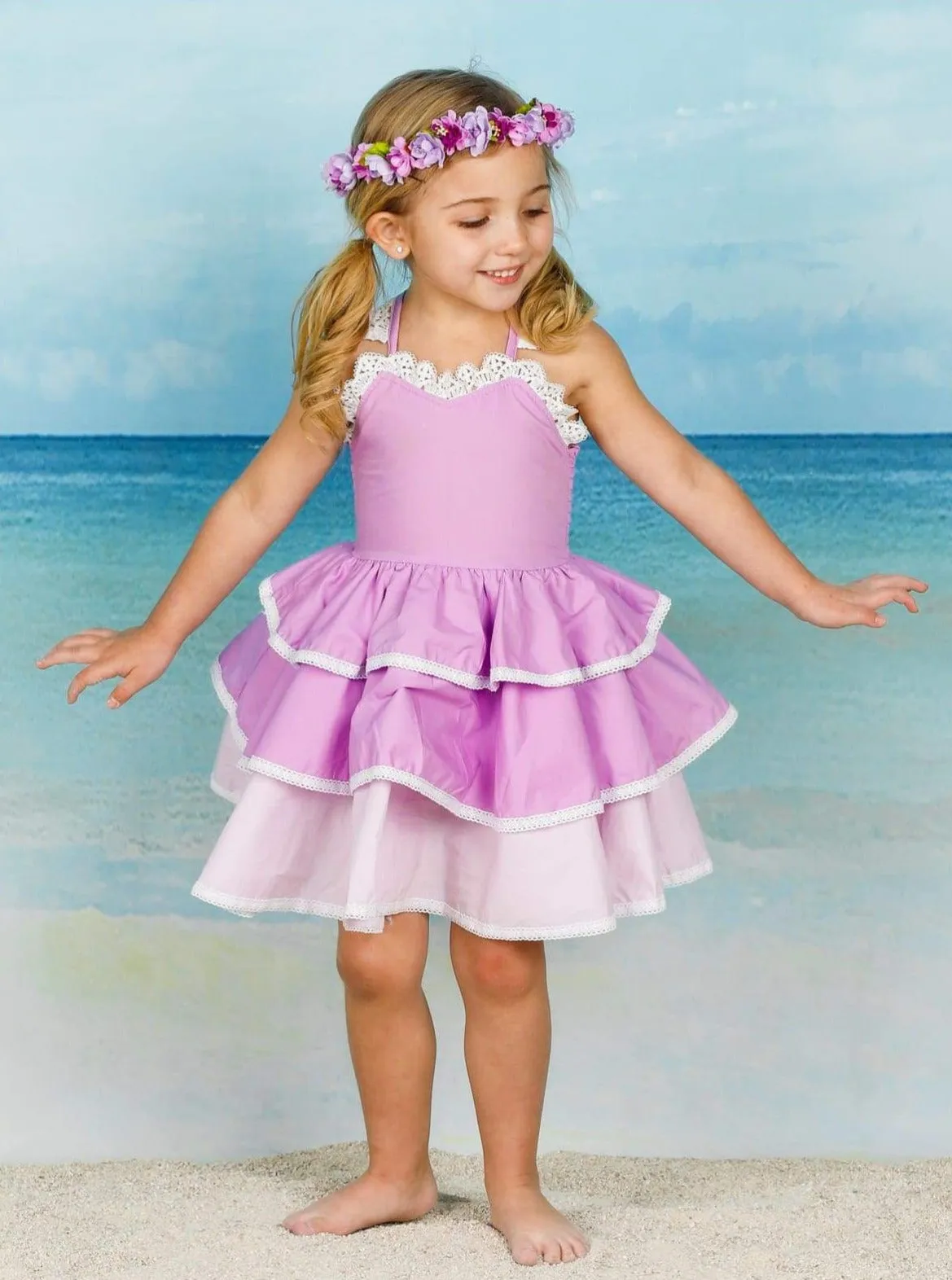 Darling Daughter Tiered Ruffle Dress