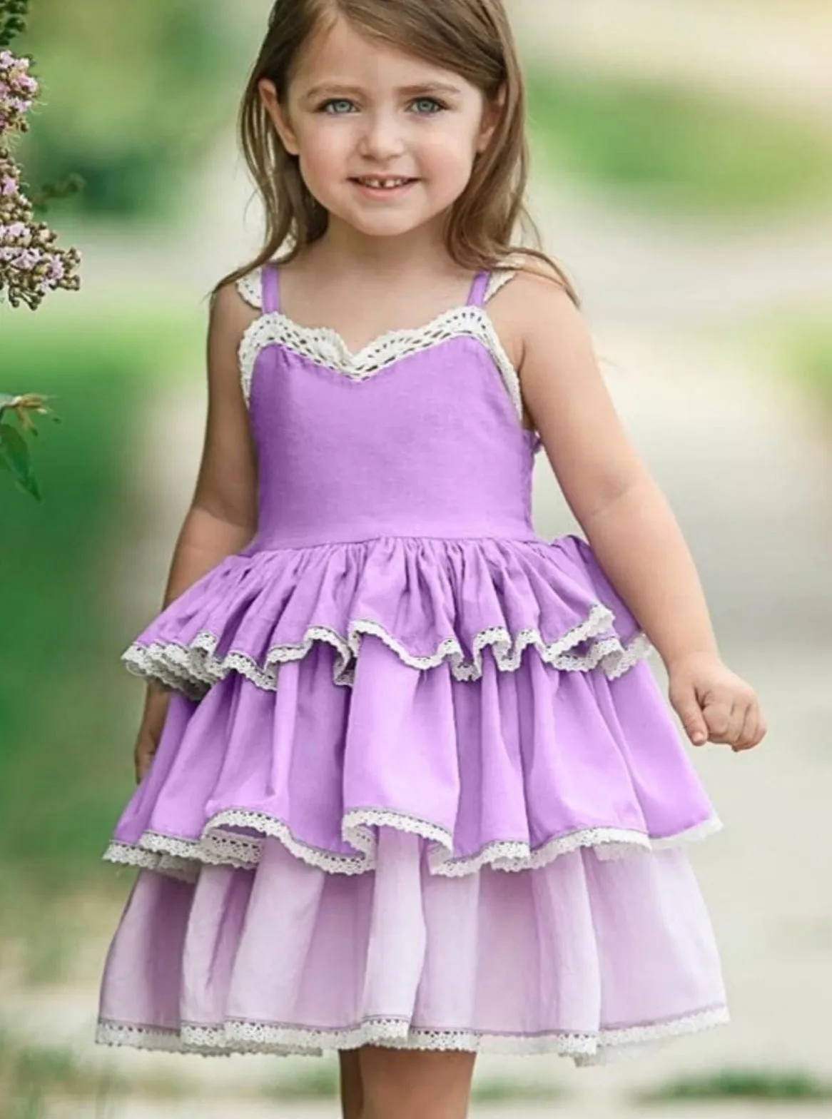 Darling Daughter Tiered Ruffle Dress