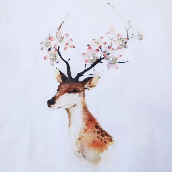 Deer Print Tee