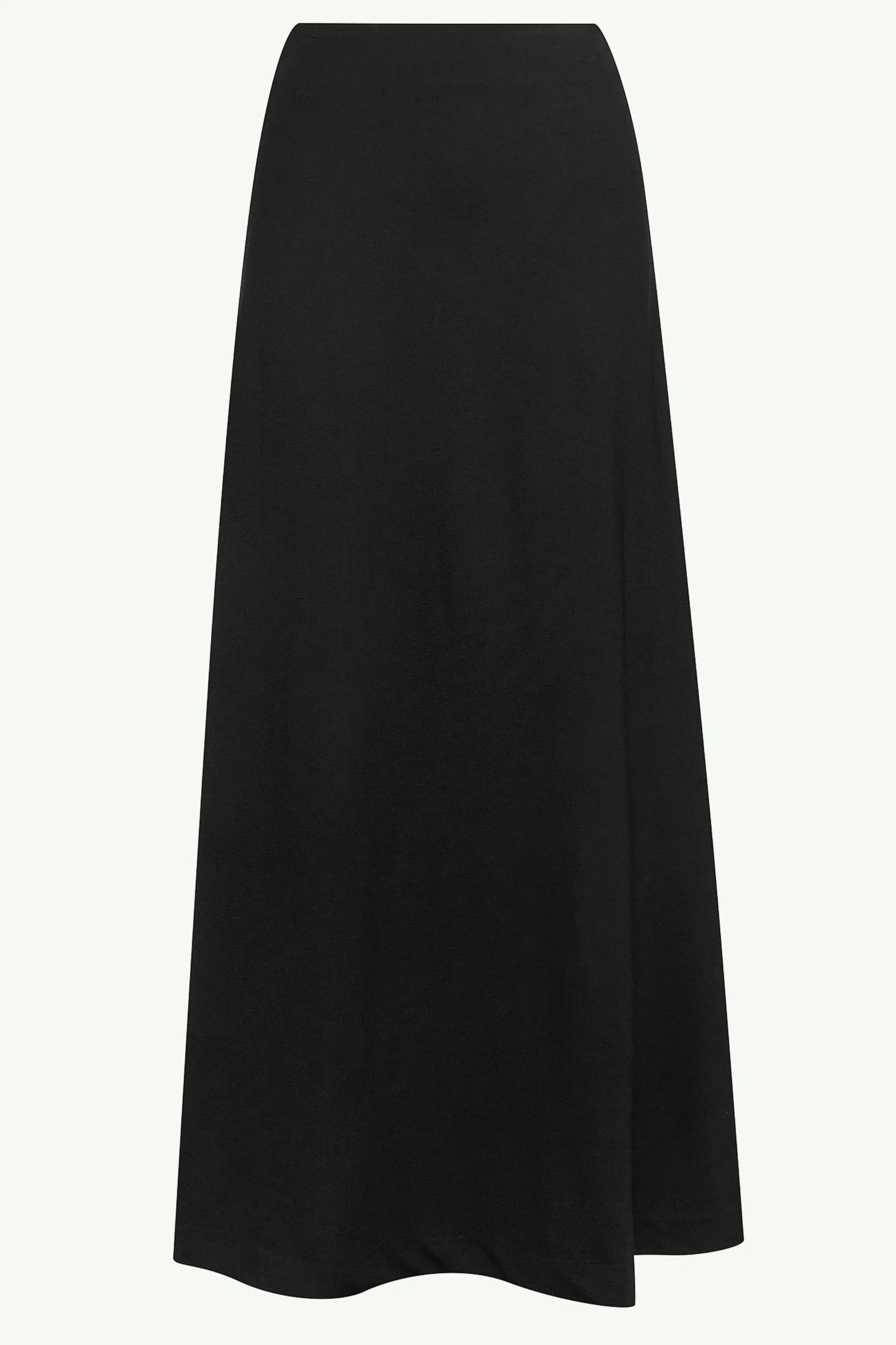 Essential Jersey A-Line Maxi Skirt - Black