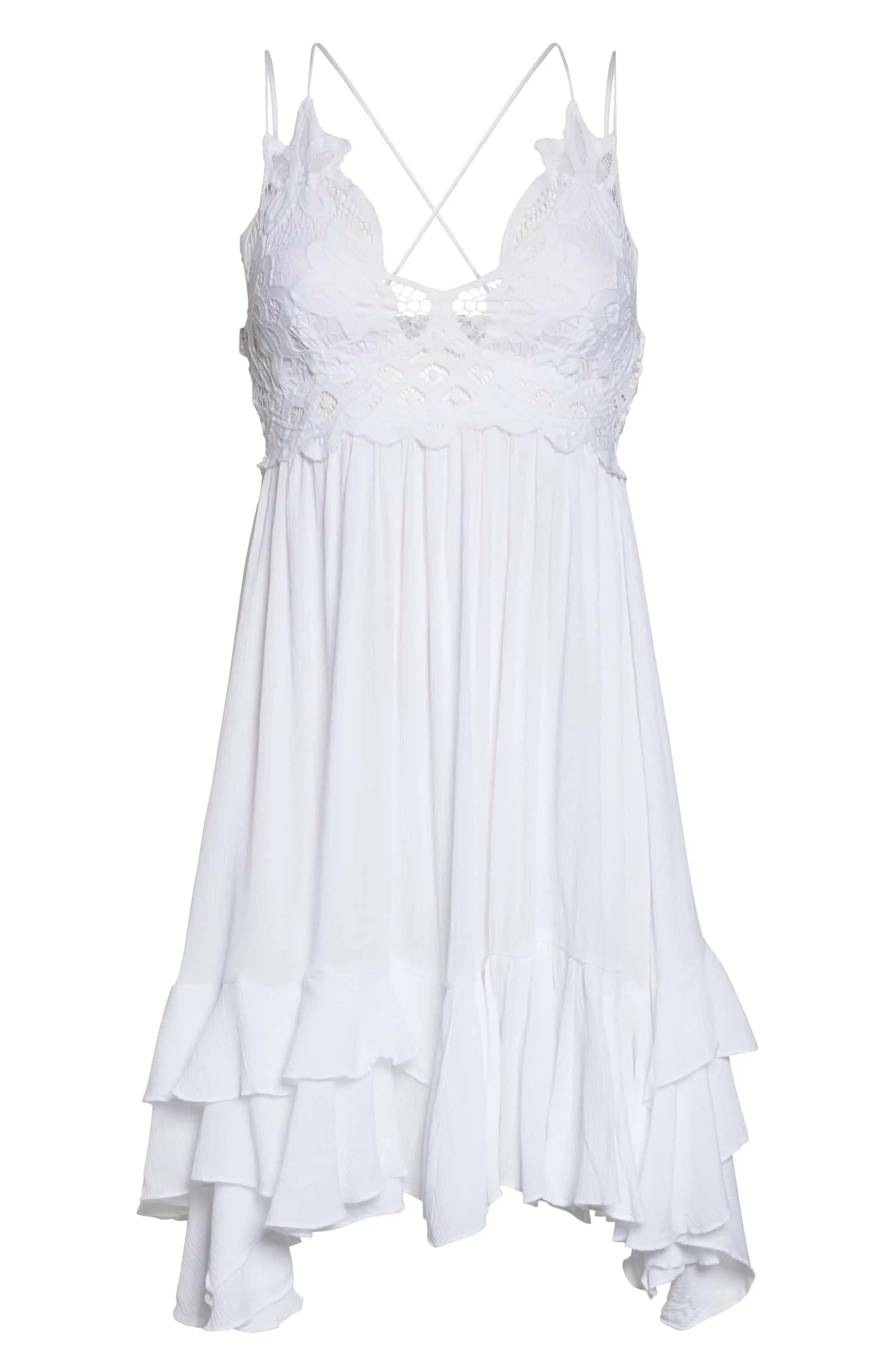 FREE PEOPLE: ADELLA LACE SLIP DRESS