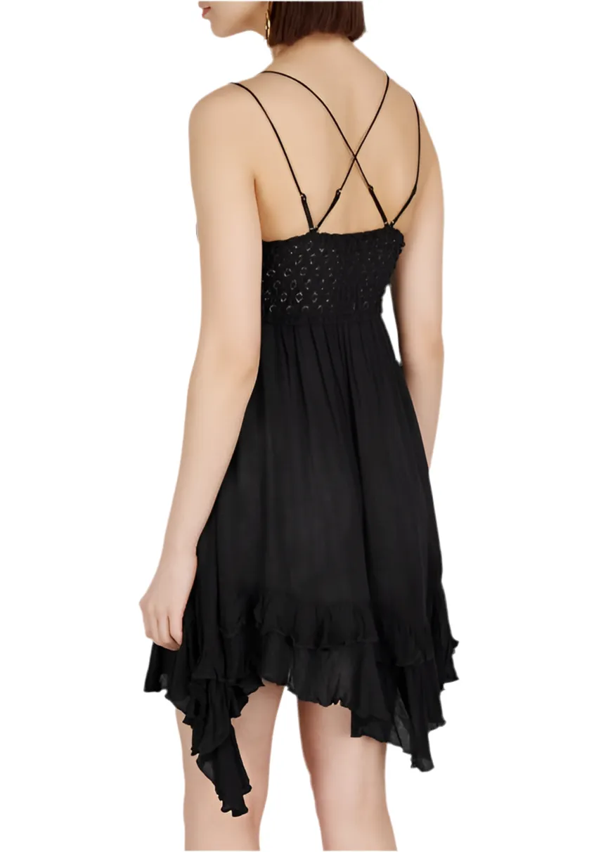 FREE PEOPLE: ADELLA LACE SLIP DRESS