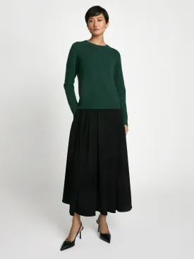 Full pleated skirt