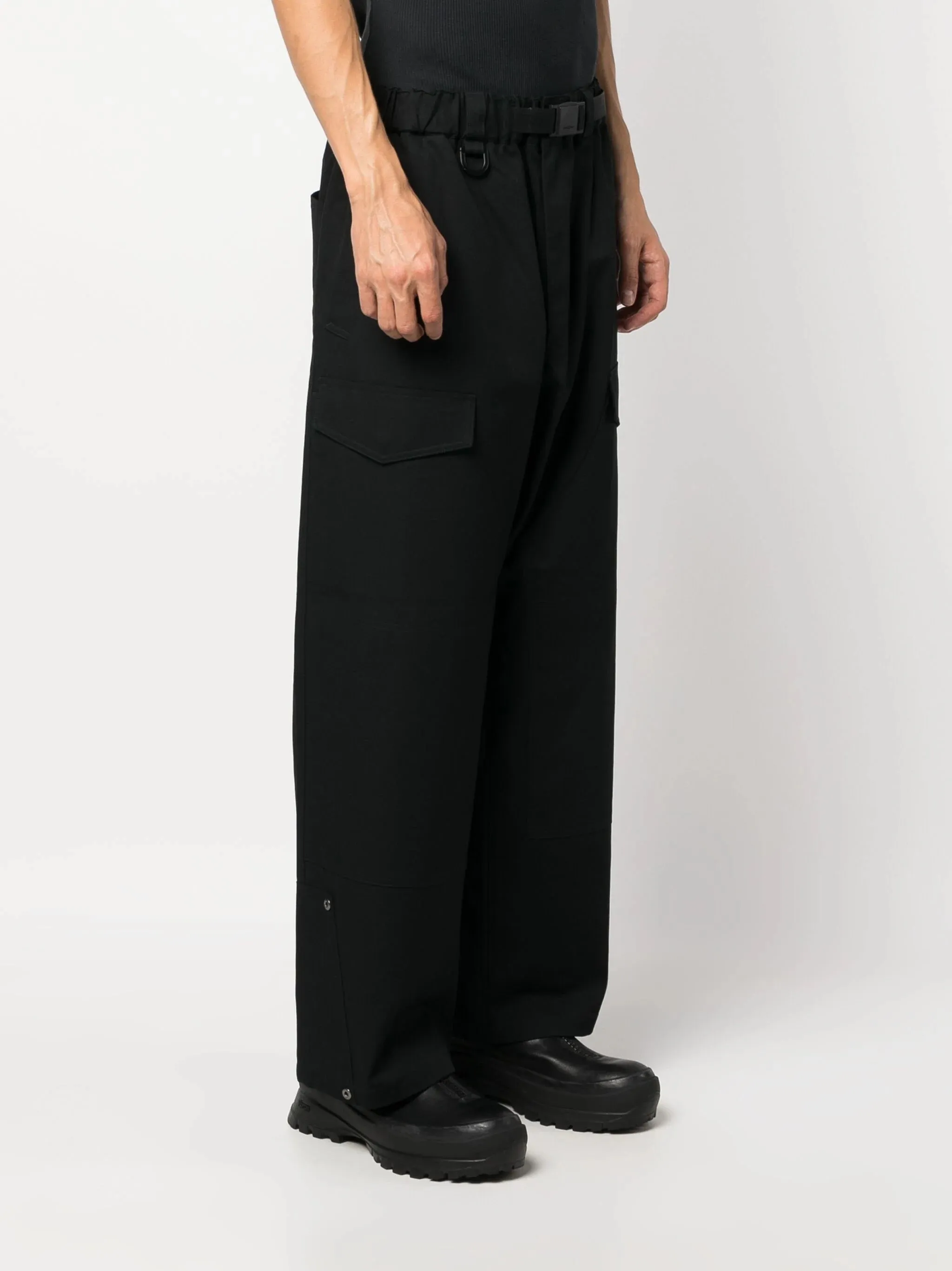 Graphic Workwear Pants - Black