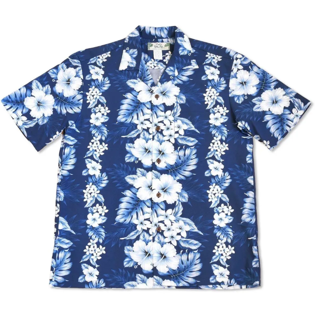 Hanalei Blue Hawaiian Cotton Shirt