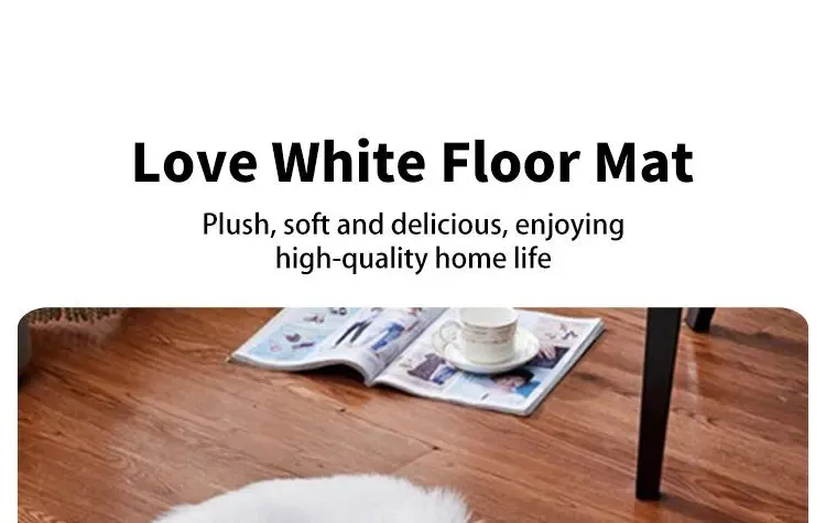 Heart Shaped Fluffy Carpet