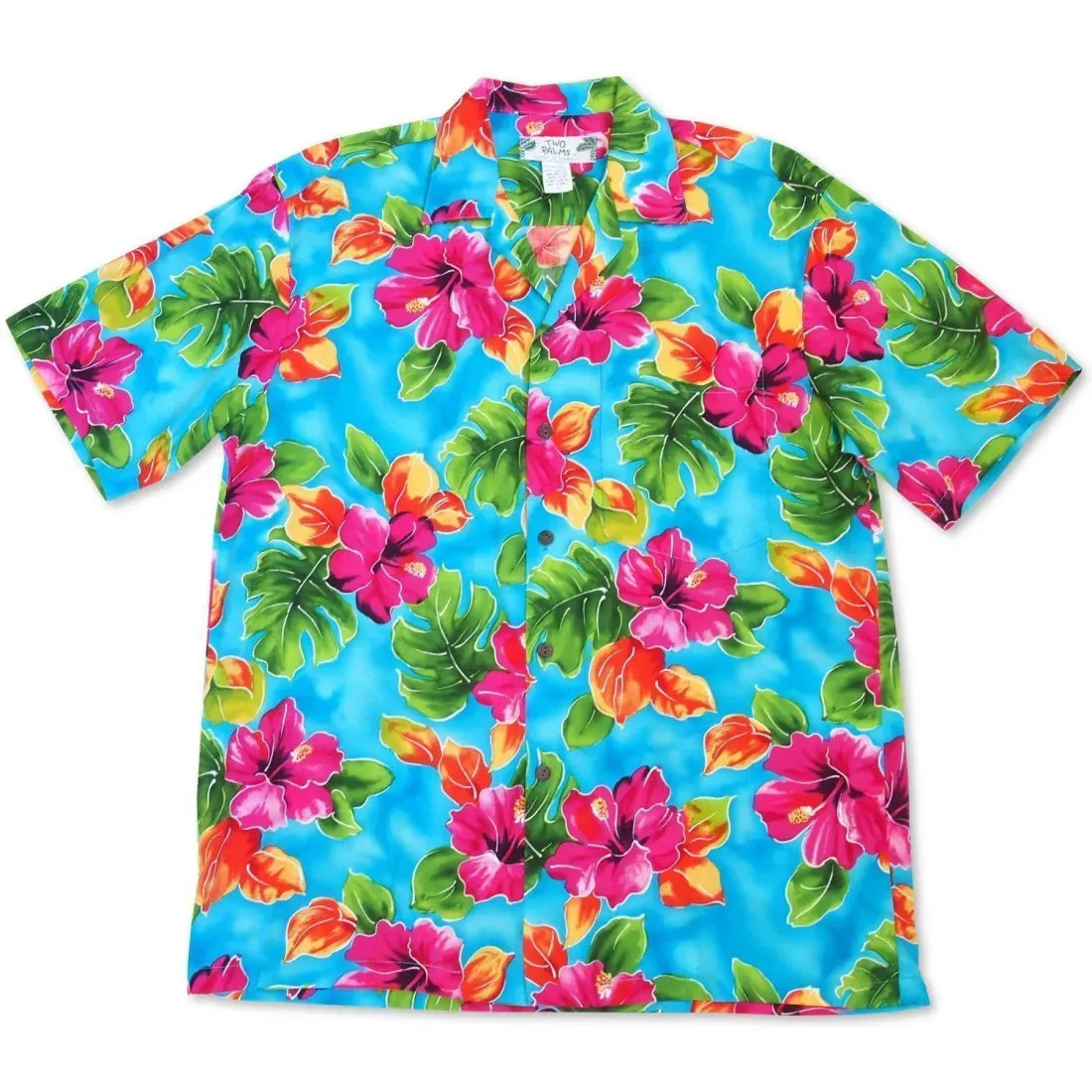 Hoopla Blue Hawaiian Rayon Shirt