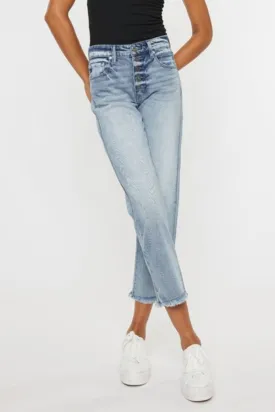 Kancan High Rise Straight Fit Jeans