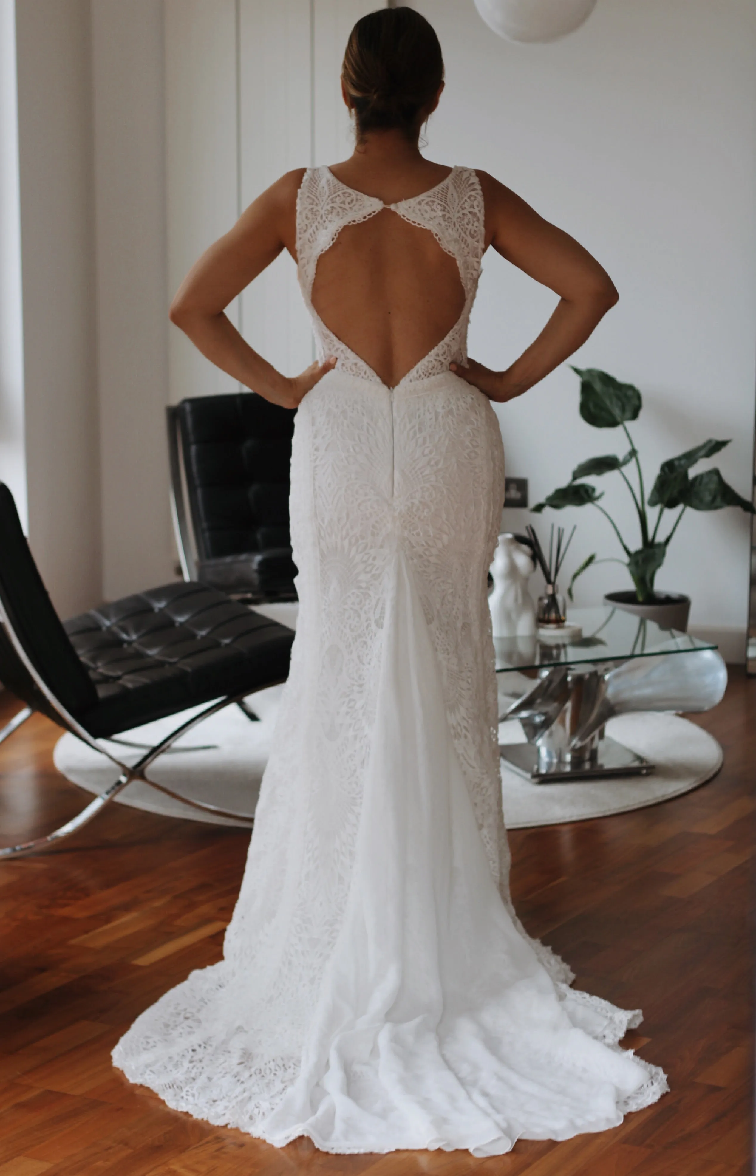 Klara Boho Bridal Gown in Off White