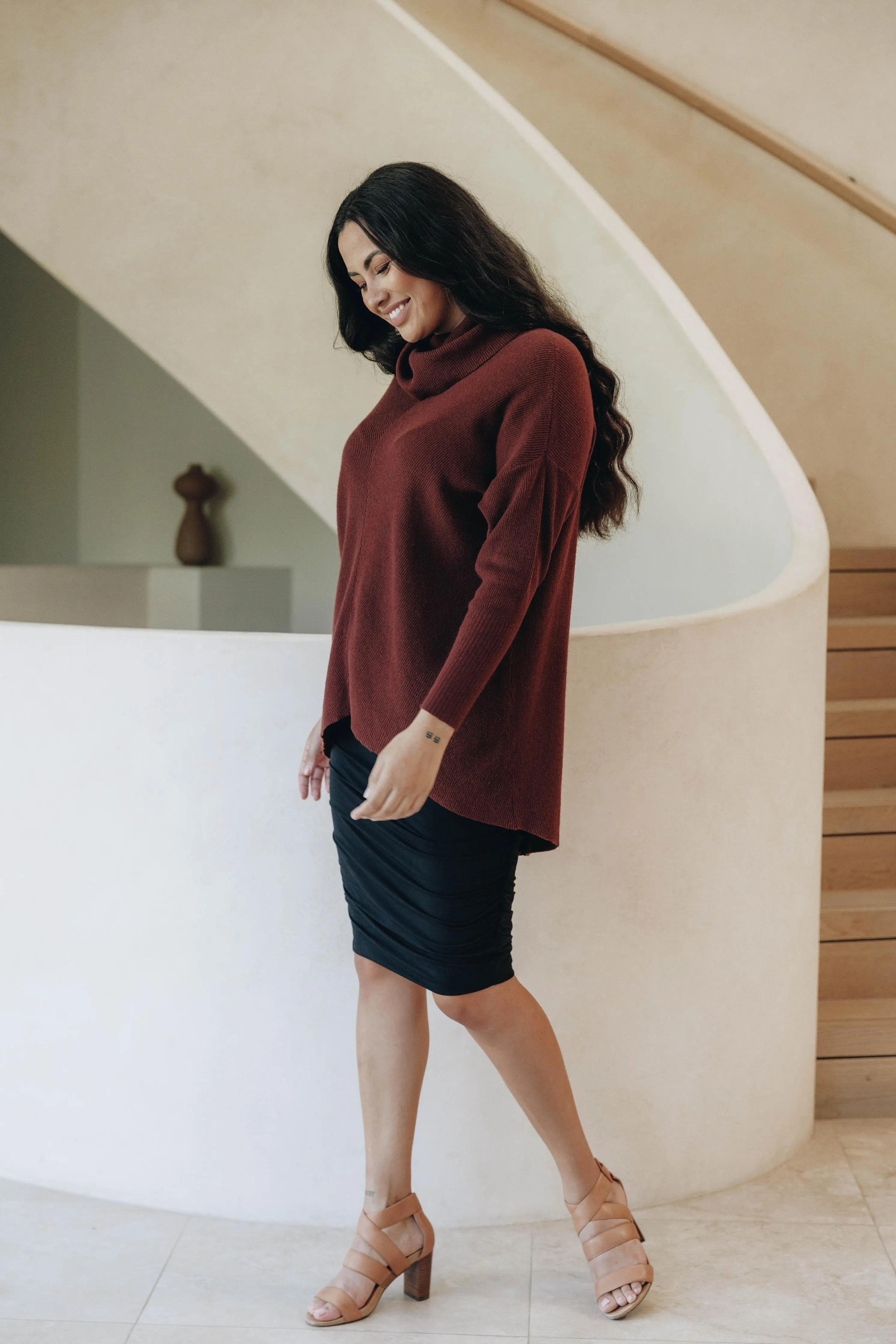 Knitted Turtleneck | Espresso | FINAL SALE