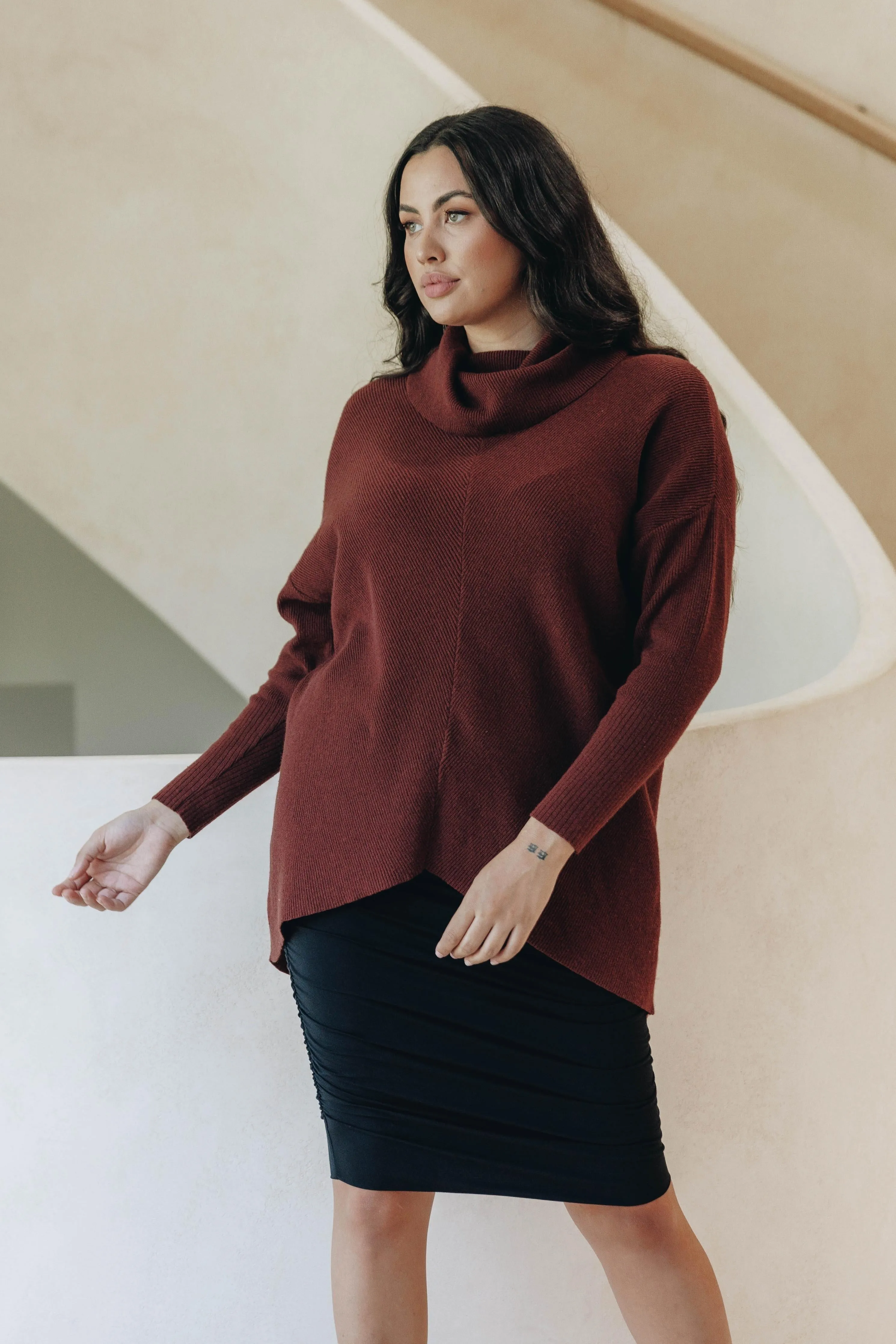 Knitted Turtleneck | Espresso | FINAL SALE