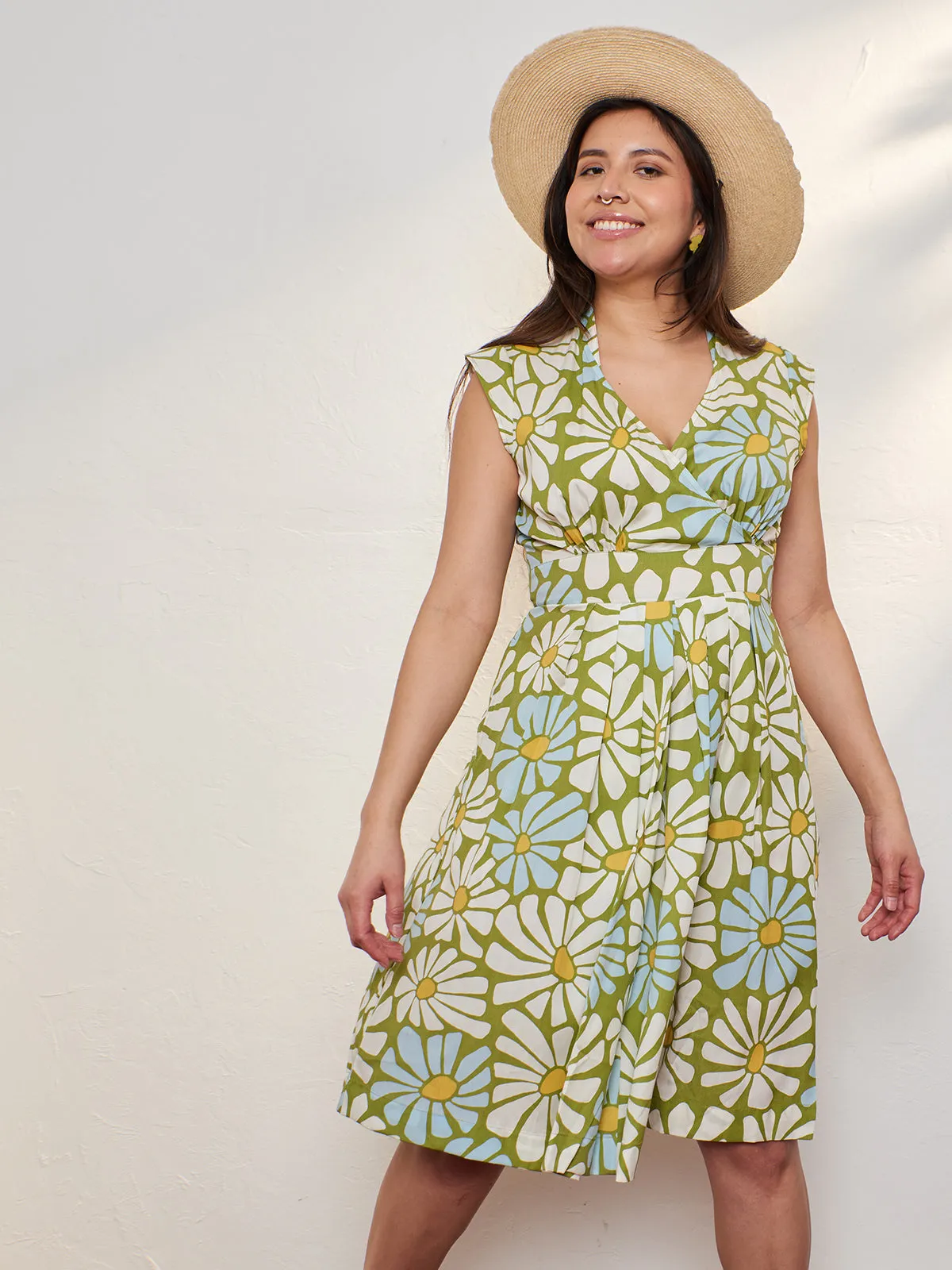 Lucille Dress - Pear Flowers