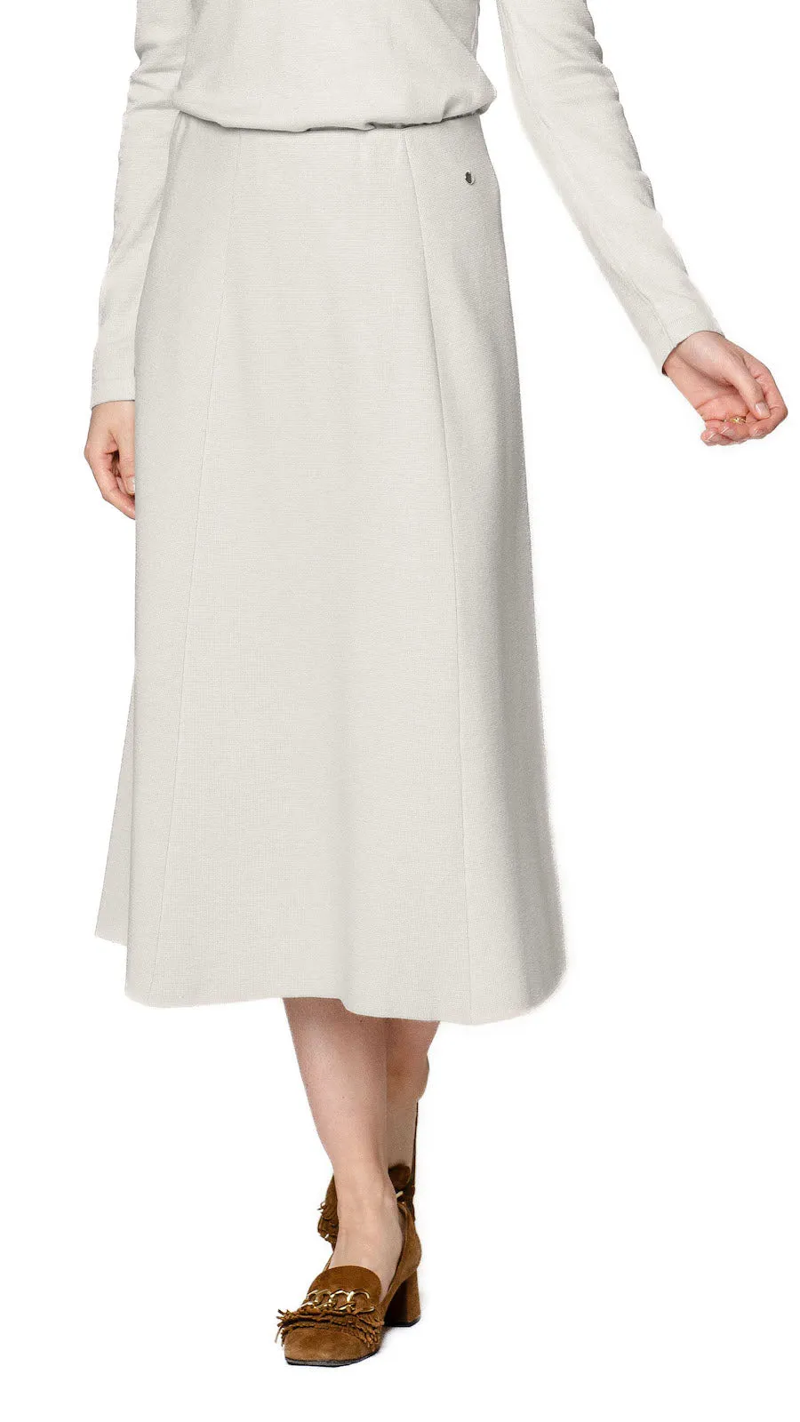 Lydia A-Line Midi Skirt - Mist