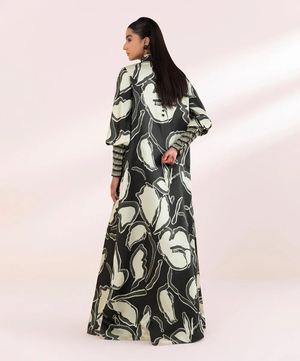 Monochrome '24-2 Piece - Printed Satin Suit - U2Tsl24V41Uc