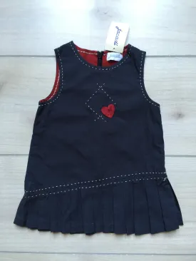 NEW Jacadi Heart Pleated Pinnie