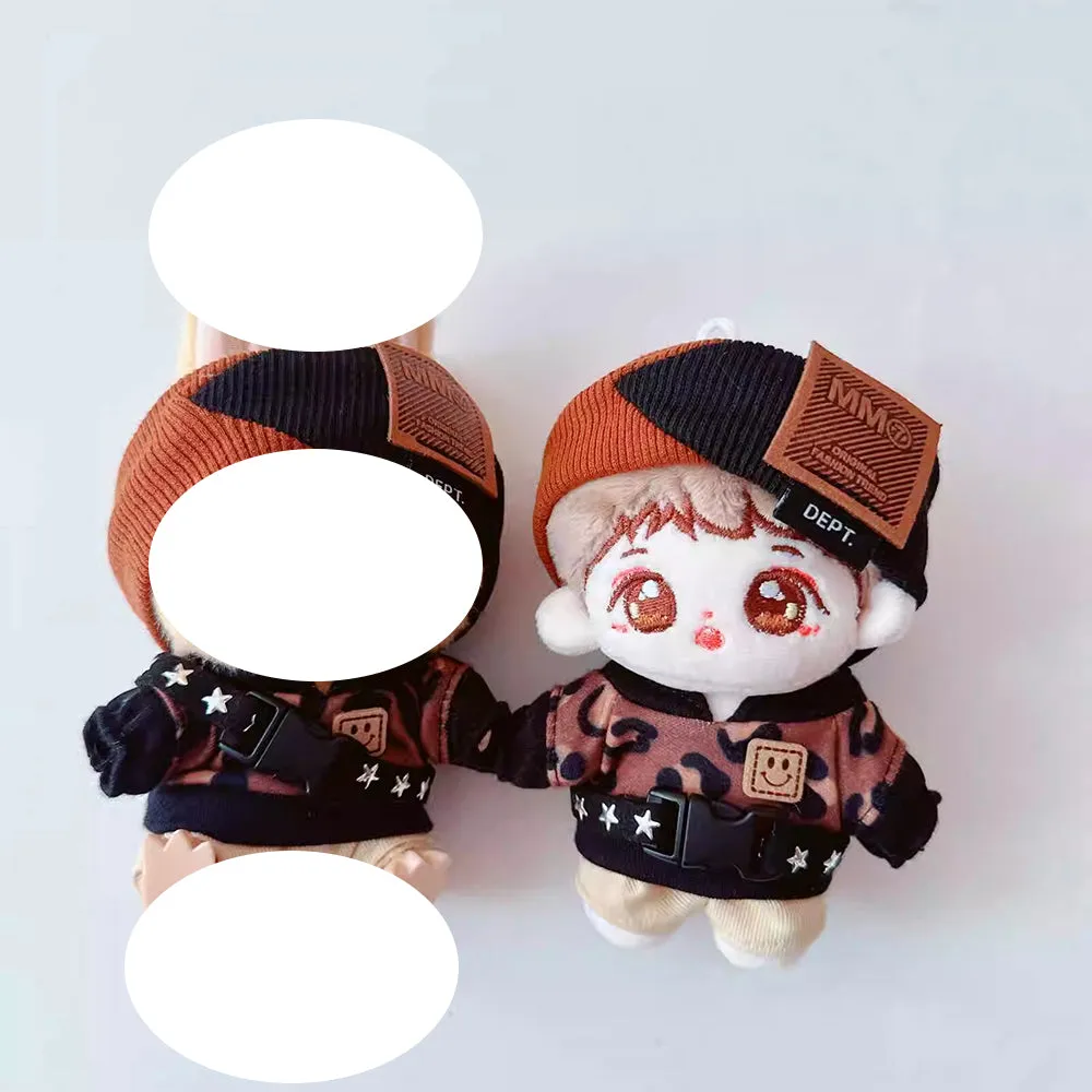 niannyyhouse 10cm-15cm 20cm Plush Doll Clothes Headband T-Shirt Pants Belt Doll Dress Up