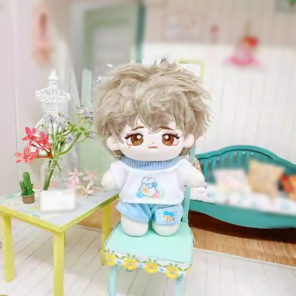 niannyyhouse 10cm~15cm 20cm Plush Doll Clothes Short Vest T-Shirt Pants Soft Stuffed Plush Toy Dress Up Gift