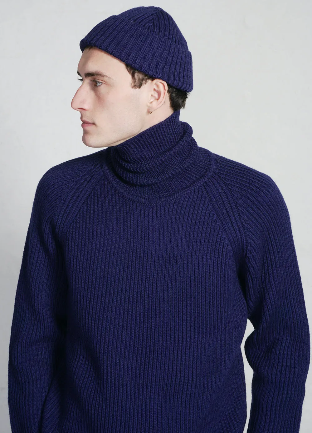 PELLE | Heavy Knit Turtleneck | Royal Blue