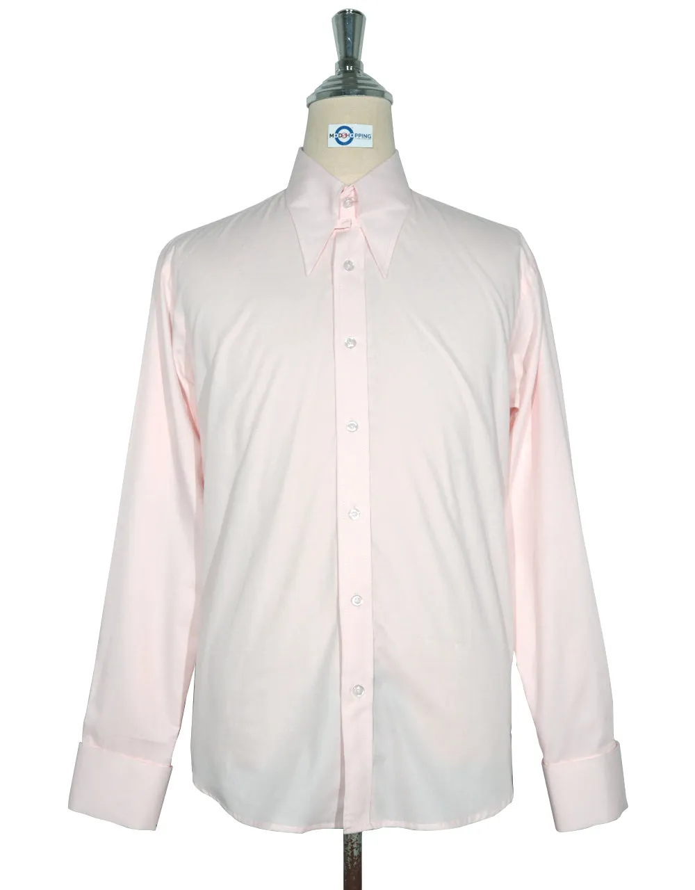 Pink Tab Collar Shirt