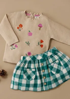 Pure Baby Autumn Flower Jumper