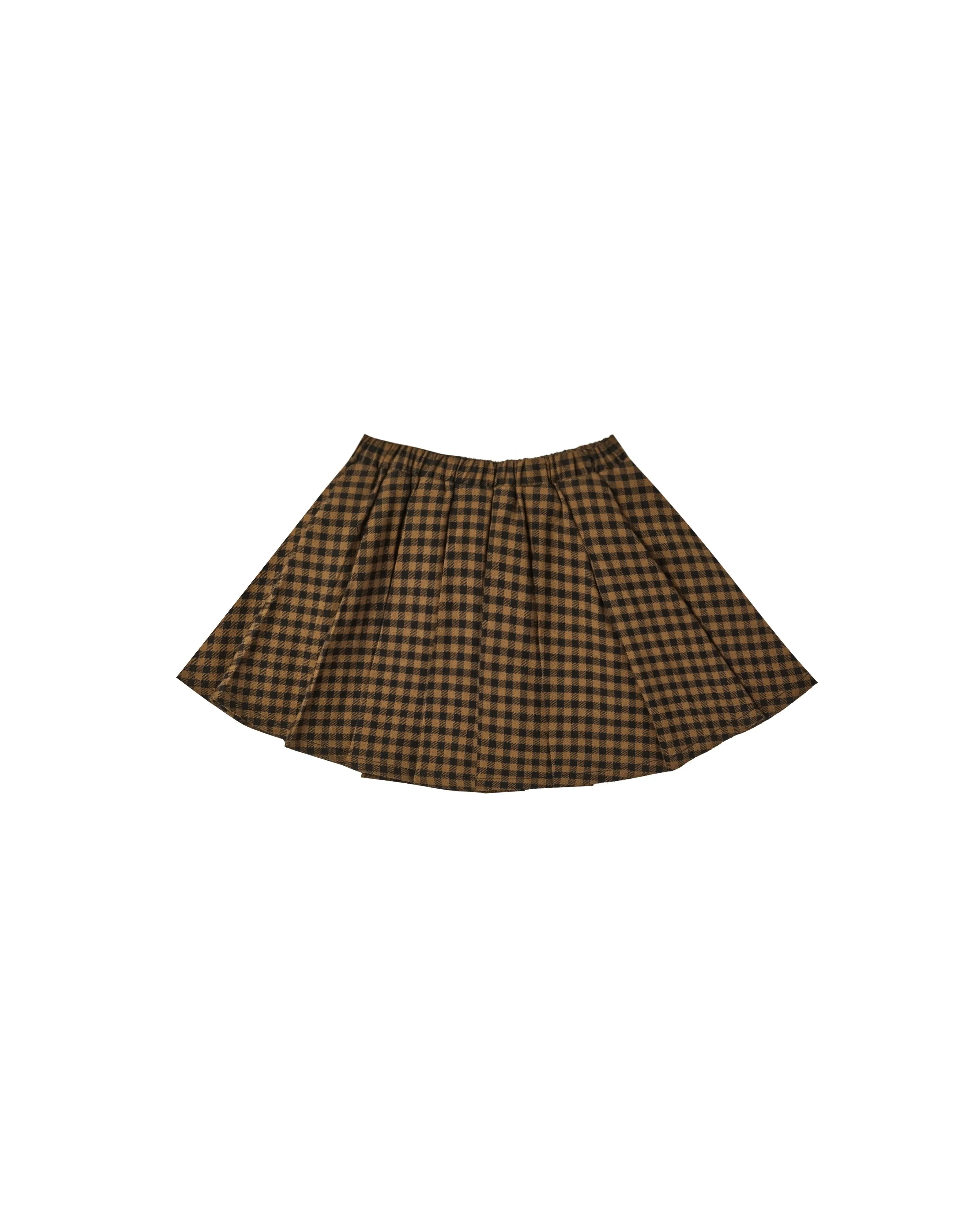 Rylee   Cru Pleated Mini Skirt | Chartreuse Plaid