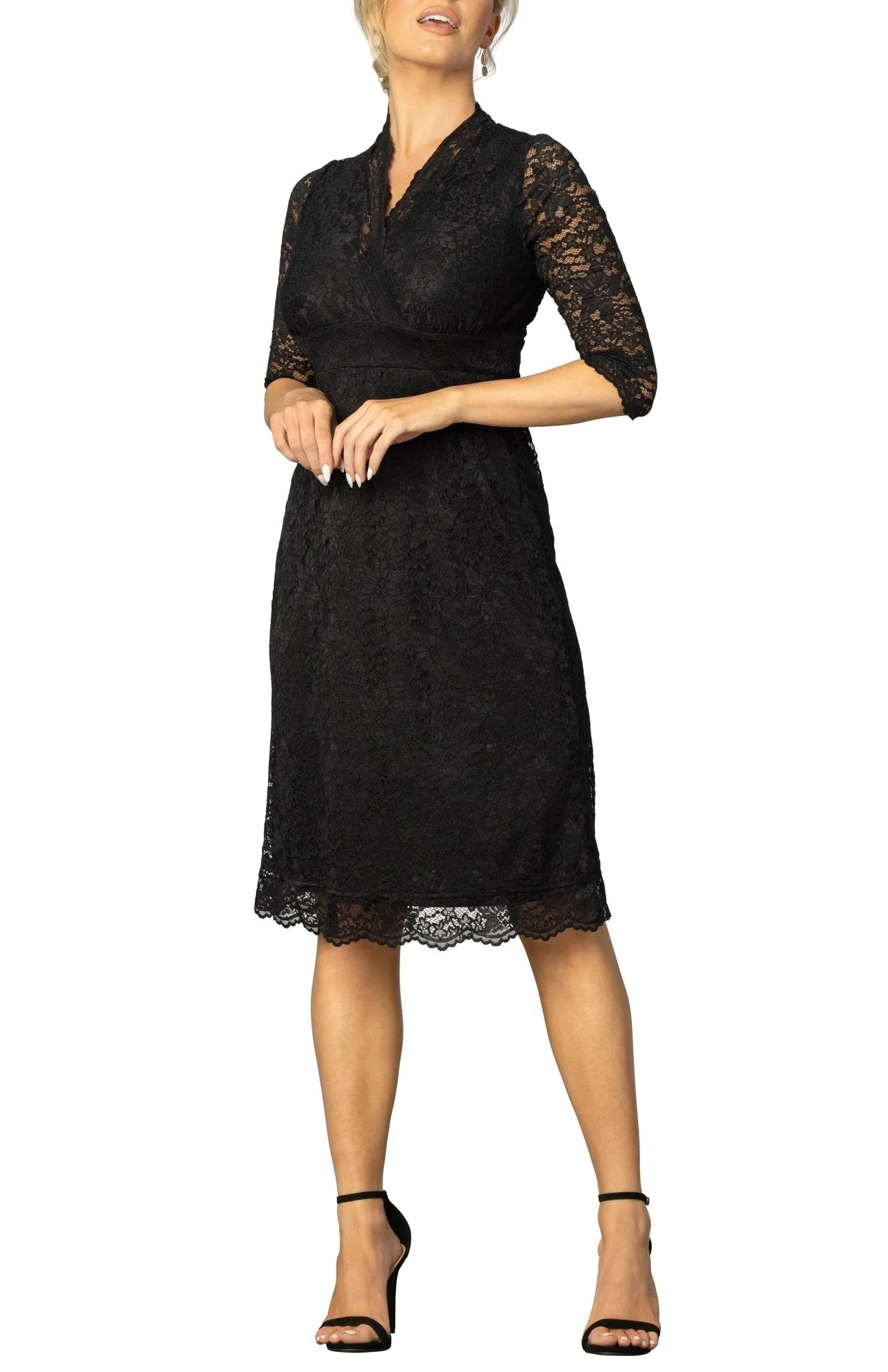 Scalloped Boudoir Lace Dress