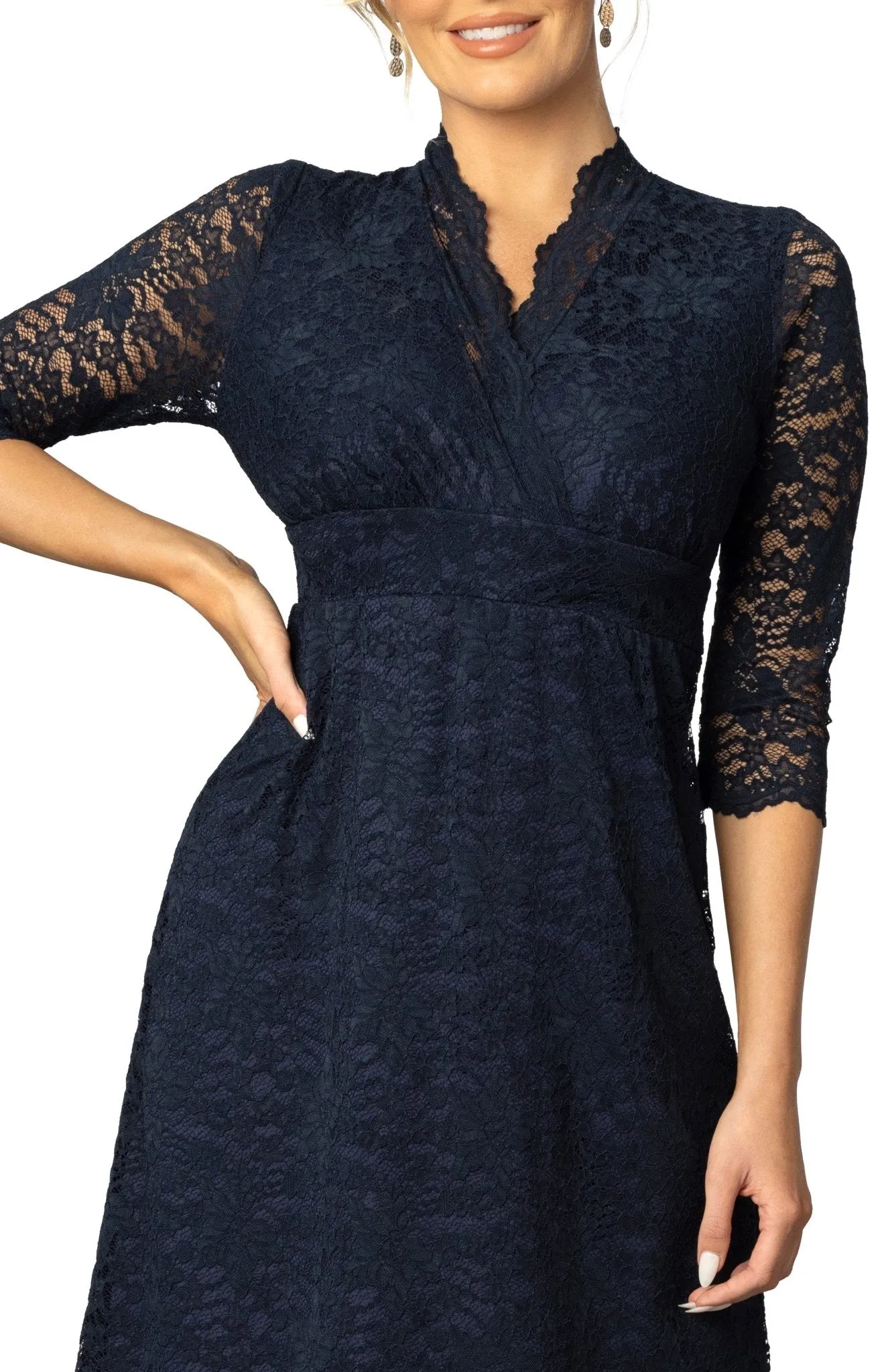 Scalloped Boudoir Lace Dress