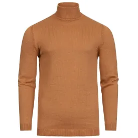 Tan Turtleneck Sweater