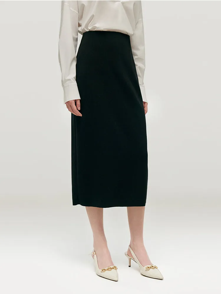 Tencel A-Line Knit Women Skirt