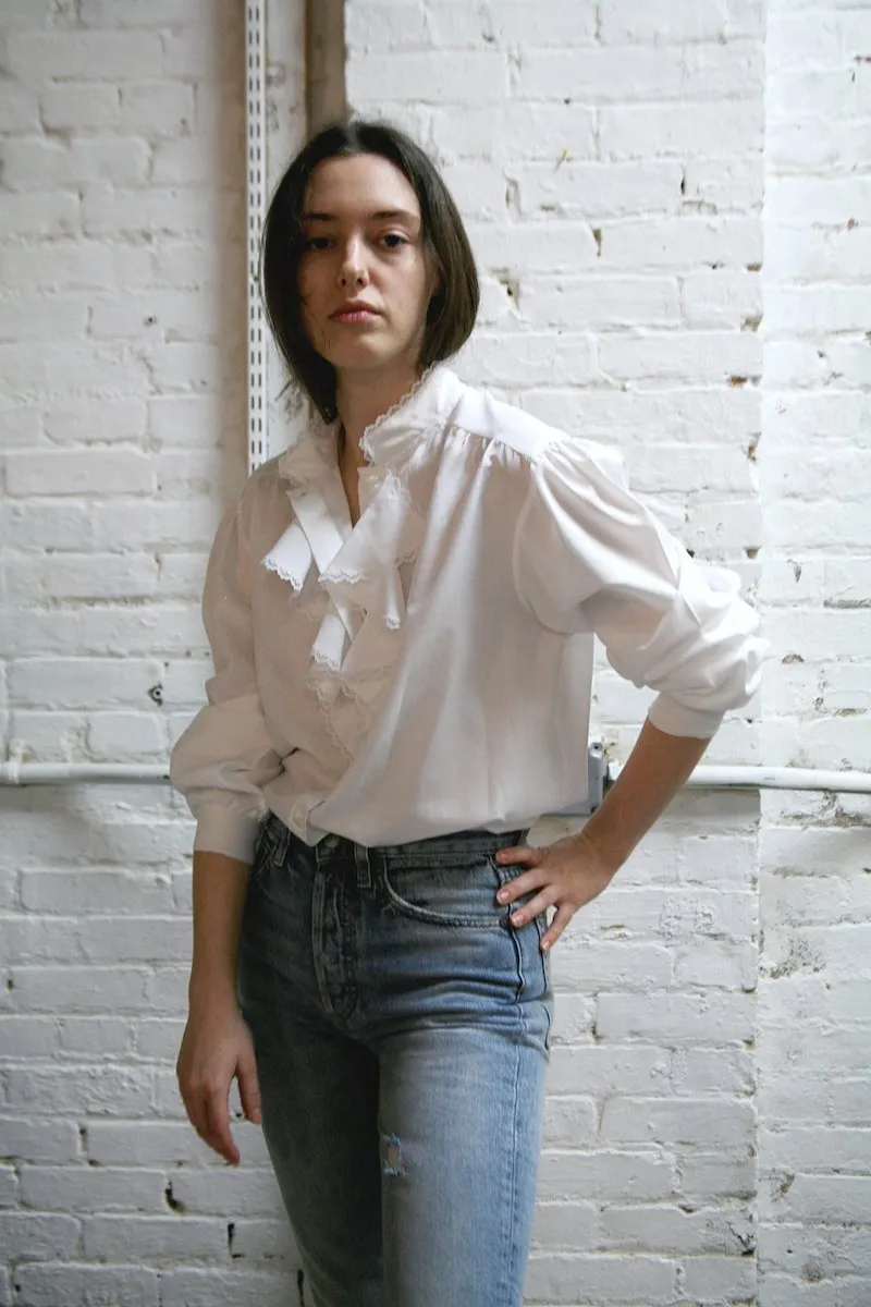 The White Shirt Collection, Vintage Jabot Ruffle Shirt