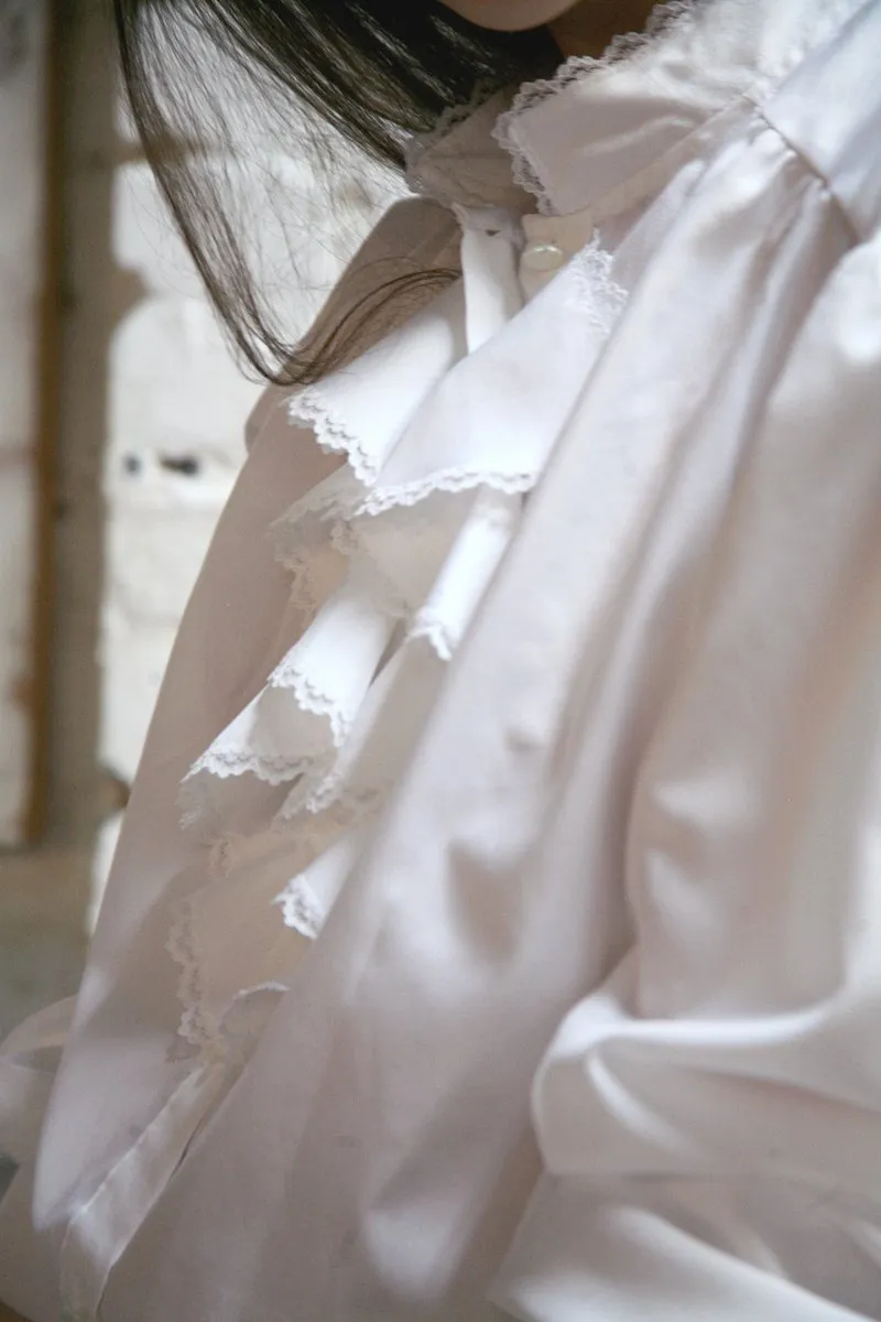 The White Shirt Collection, Vintage Jabot Ruffle Shirt