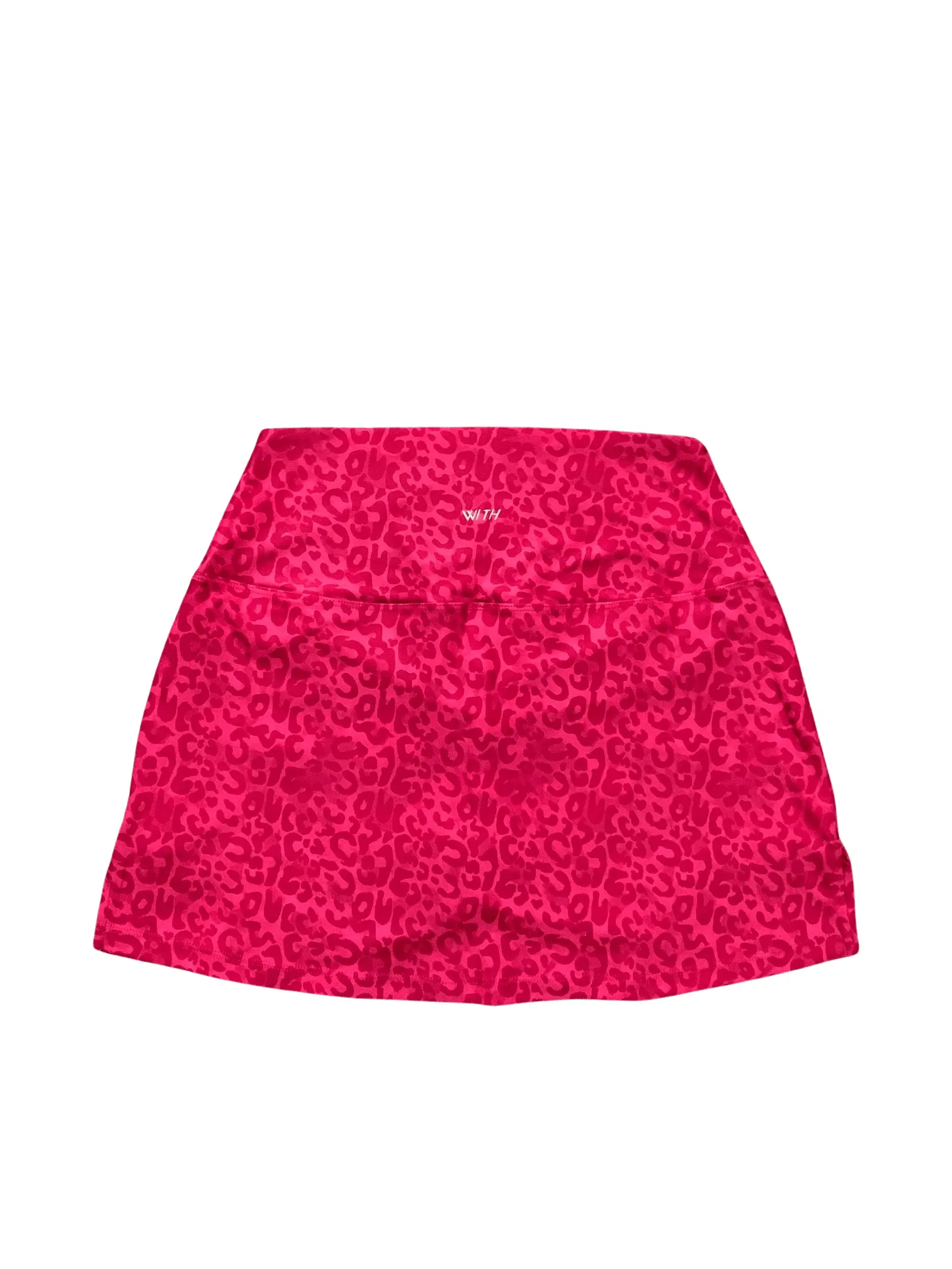 Wear It To Heart Neon Pink Cheetah High Waist Skort