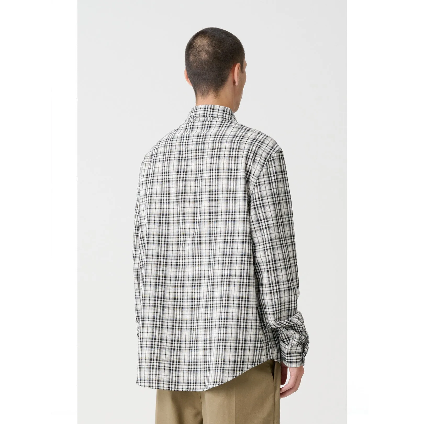 X-Large 91  Flower Check Shirt White